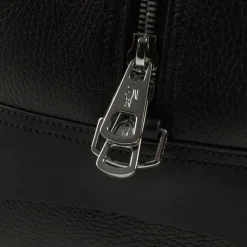 Taschen*Lacoste Angy Leather Computer Pocket Weekender Bag Black