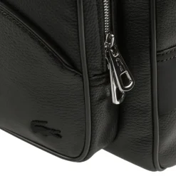 Taschen*Lacoste Angy Leather Computer Pocket Weekender Bag Black