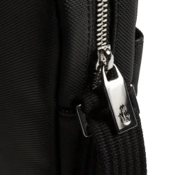 Taschen*Lacoste Classic Pique Effect Satchel Black