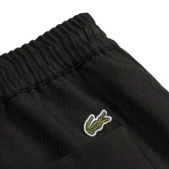 Hosen*Lacoste Crease Front Ankle Split Pants Black