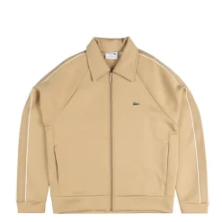 Crewnecks*Lacoste French Made Zipped Sweatshirt Beige