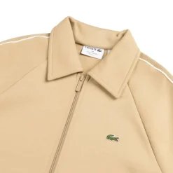Crewnecks*Lacoste French Made Zipped Sweatshirt Beige