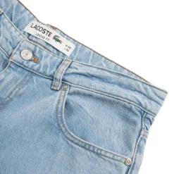 Hosen*Lacoste Loose Fit Branded 5 Pocket Jeans Blue