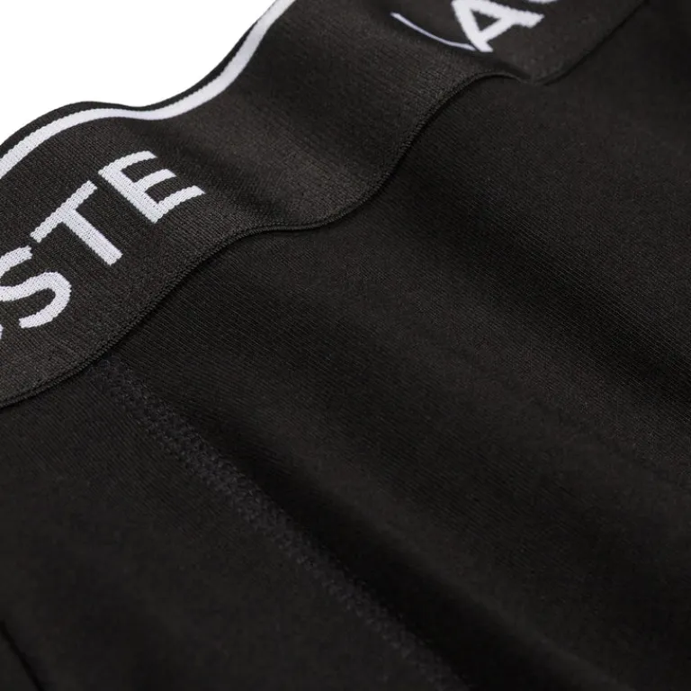 Pyjamas & Unterwäsche*Lacoste 3-Pack Stretch Cotton Boxer Briefs Black