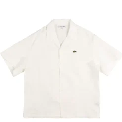 Hemden*Lacoste Relaxed Fit Shirt With Structured Waffle Look White