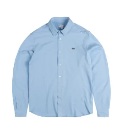 Hemden*Lacoste Slim Fit Cotton Piqué Shirt Pale Blue