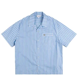 Hemden*Lacoste Striped Relaxed Fit Shirt White / Blue