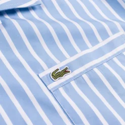 Hemden*Lacoste Striped Relaxed Fit Shirt White / Blue