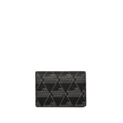 Taschen*Lacoste The Blend Compact Monogram Billfold Monogram Noir Gris