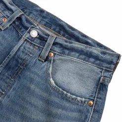 Hosen*Levi's 501 Original Selvedge Jeans Rigid Stf Blue