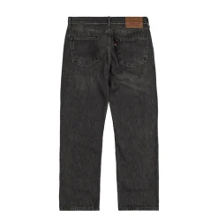 Hosen*Levi's 505 Regular Basalt Rock Selvedge Black