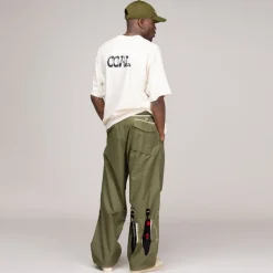 Hosen*Maharishi x Jean-Michel Basquiat Nu-Nile Loose Snopants Olive