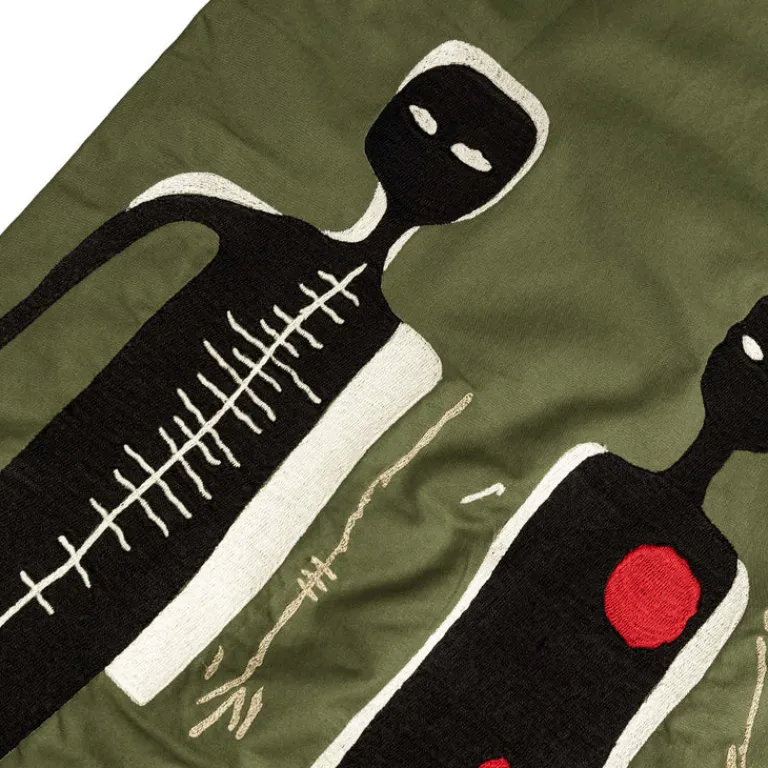 Hosen*Maharishi x Jean-Michel Basquiat Nu-Nile Loose Snopants Olive