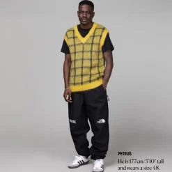 Knitwear*Marni Brushed Check Fuzzy Wuzzy Sleeveless Jumper Maize