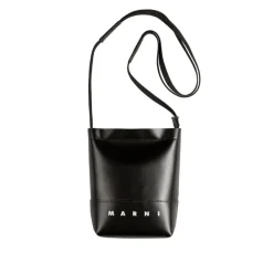 Taschen*Marni Crossbody Bag With Shoelace Strap Black