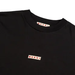 T-Shirts*Marni Logo Patch T-Shirt Black