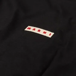 T-Shirts*Marni Logo Patch T-Shirt Black