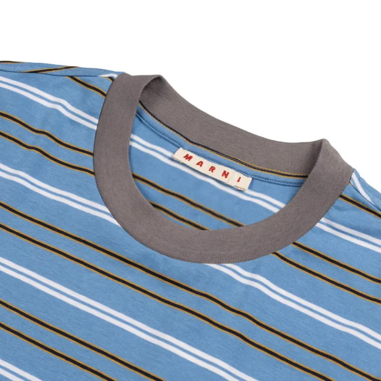 T-Shirts*Marni Striped Longsleeve Jersey Blue Lilac