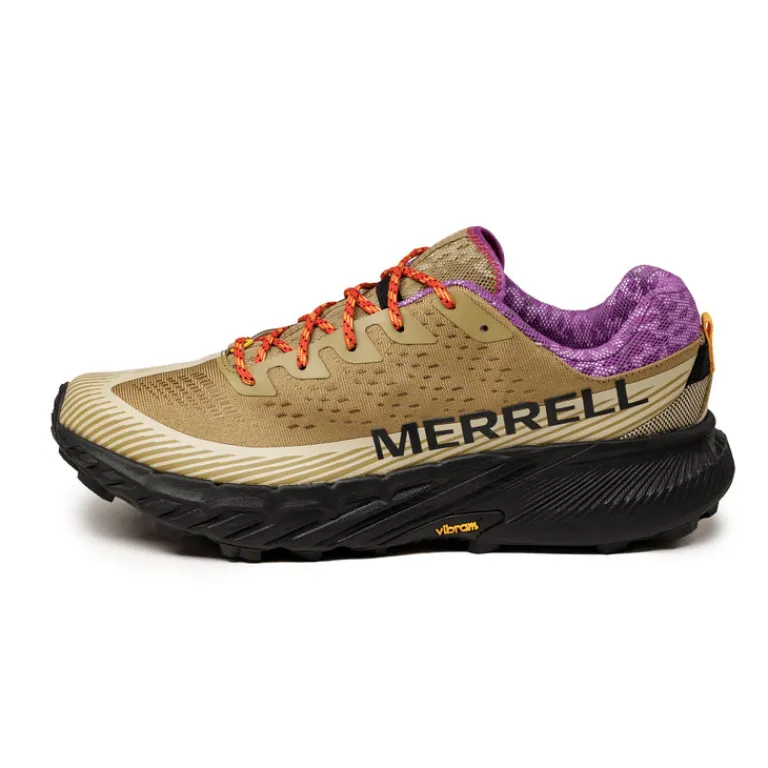 Vegane Sneaker|Laufschuhe*Merrell Agility Peak 5 Kahki / Dewberry