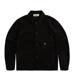 Hemden*Metalwood Corduroy Overshirt Black