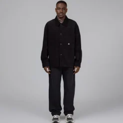 Hemden*Metalwood Corduroy Overshirt Black