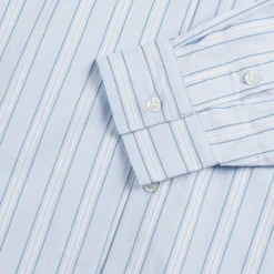 Hemden*Metalwood Court Shirt Blue / White Stripe