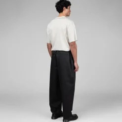 Jogginghosen*Metalwood Elastic Waist Baggy Pant Black