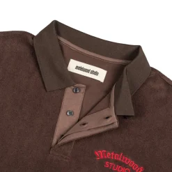 T-Shirts*Metalwood Medieval Terry Polo Dark Chocolate
