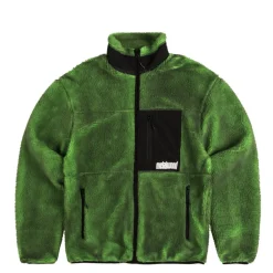 Jacken*Metalwood Painted Sherpa Fleece Jacket Green