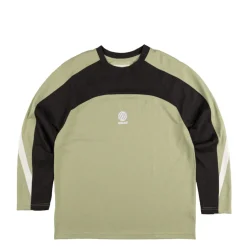 T-Shirts*Metalwood Paneled Poly Top Mint