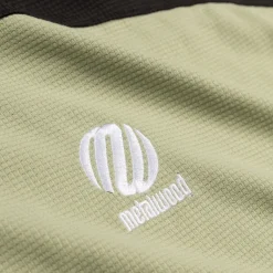 T-Shirts*Metalwood Paneled Poly Top Mint