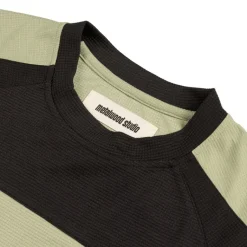 T-Shirts*Metalwood Paneled Poly Top Mint