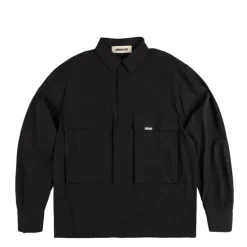 Hemden*Metalwood Ripstop Overshirt Black