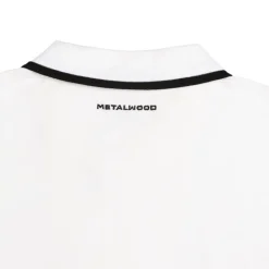 T-Shirts*Metalwood World Class Zip Polo White