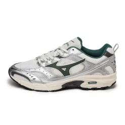 Leder Sneaker|Weiße Sneaker*Mizuno MXR Sport Snow White / Bistro Green / Silver