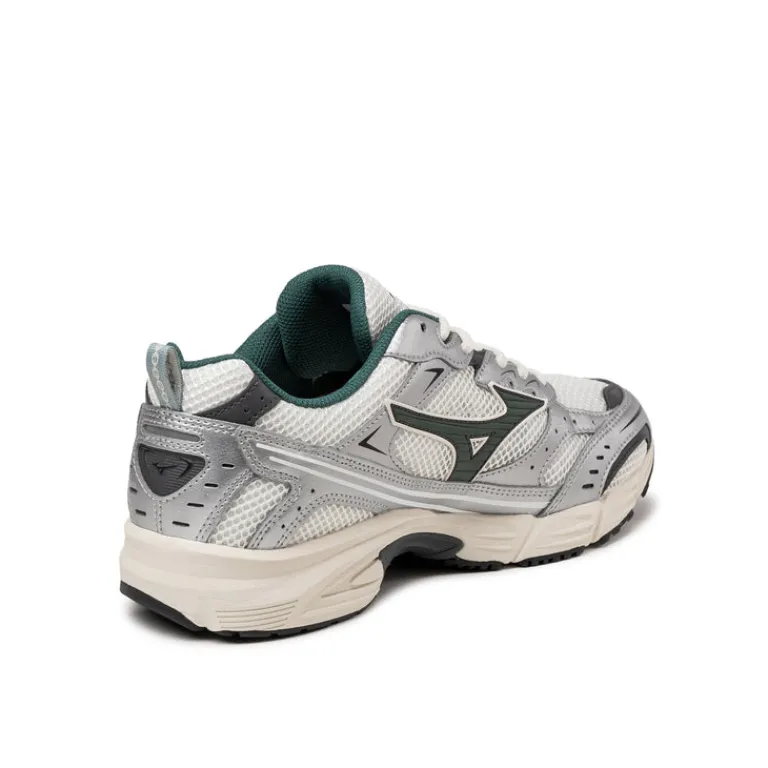 Leder Sneaker|Weiße Sneaker*Mizuno MXR Sport Snow White / Bistro Green / Silver