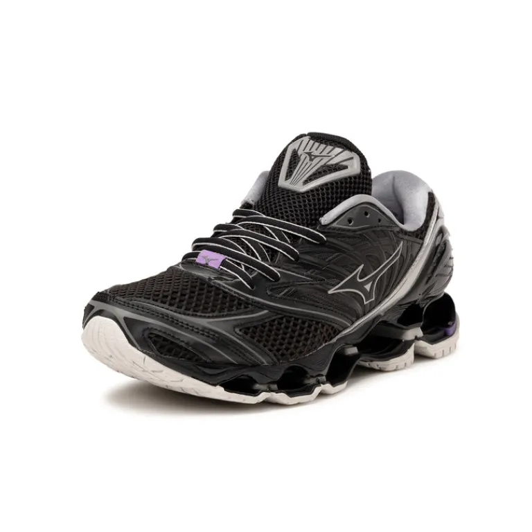 Leder Sneaker|Retro Runner*Mizuno Wave Prophecy LS *Millennium* Black / Silver / Purple Haze