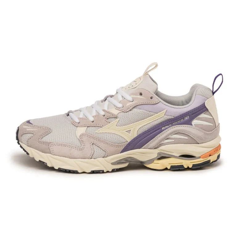 Leder Sneaker|Retro Runner*Mizuno Wave Rider 10 Nimbus Cloud / Pristine / Purple Haze