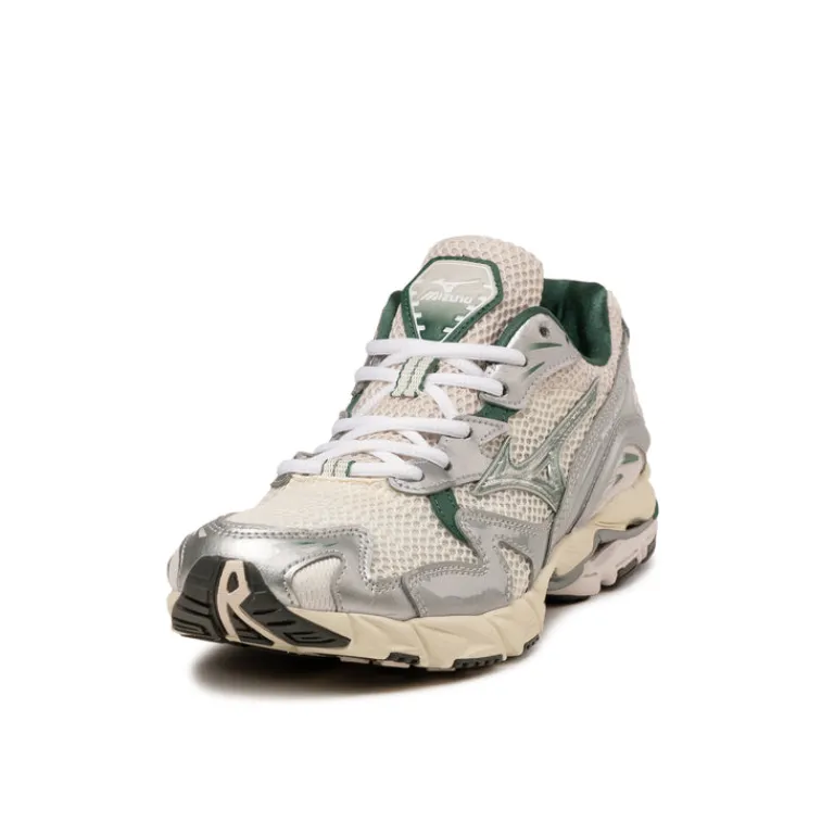 Vegane Sneaker|Retro Runner*Mizuno Wave Rider 10 Snow White / Slate / Bistro Green