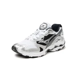 Leder Sneaker|Weiße Sneaker*Mizuno Wave Rider 10 White / Silver / Black