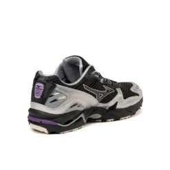 Leder Sneaker|Retro Runner*Mizuno Wave Rider 10 *Millennium* Black / Black Sand / Purple Haze