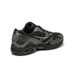 Leder Sneaker|Retro Runner*Mizuno Wave Rider 10 Sport Black Sand / Black Sand / Metallic Gray