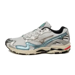 Leder Sneaker|Weiße Sneaker*Mizuno Wave Rider 10 Sport White / Vintage Khaki / Reef Waters