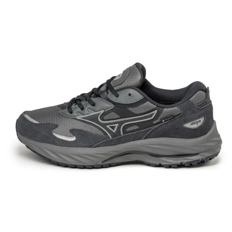 Leder Sneaker|Wasserdichte Sneaker*Mizuno Wave Rider Beta GTX Quiet Shade / Vulcan / Silver