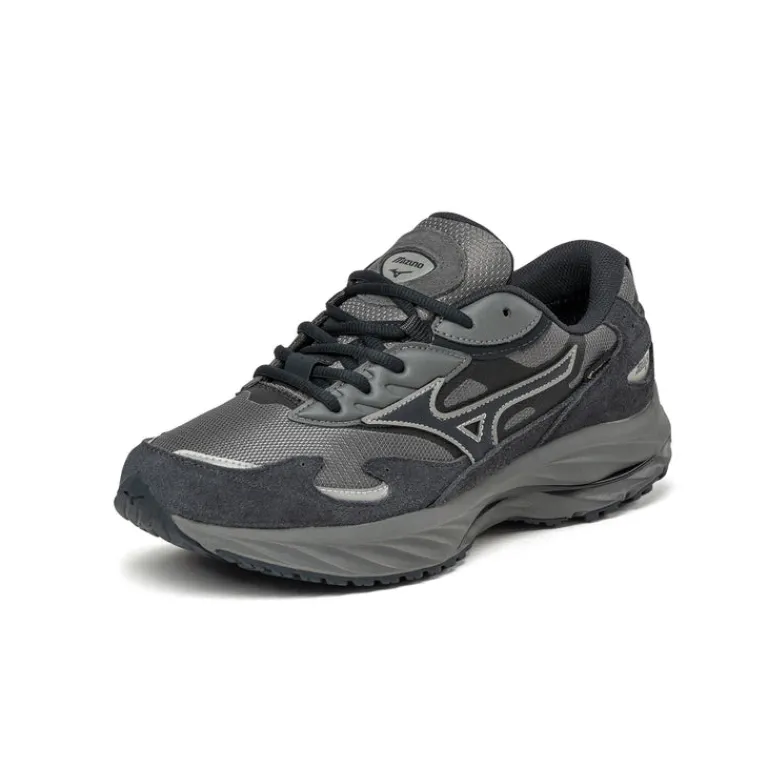 Leder Sneaker|Wasserdichte Sneaker*Mizuno Wave Rider Beta GTX Quiet Shade / Vulcan / Silver