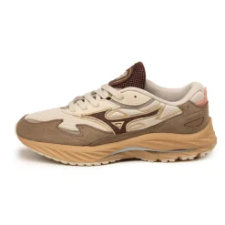 Leder Sneaker|Retro Runner*Mizuno Wave Rider Beta Premium Vintage Khaki / Chicory Coffee / Lantana
