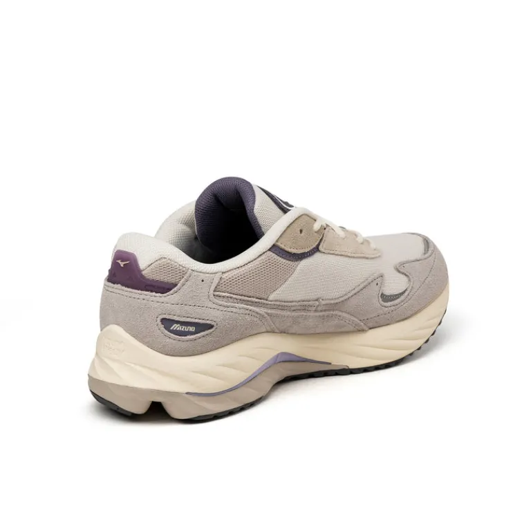Leder Sneaker|Retro Runner*Mizuno Wave Rider Beta 1st White Sand / Graystone / Opal Gray
