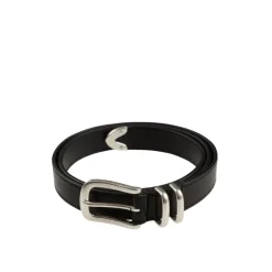 Gürtel*Molebo Refined Double Loop Leather Belt Black