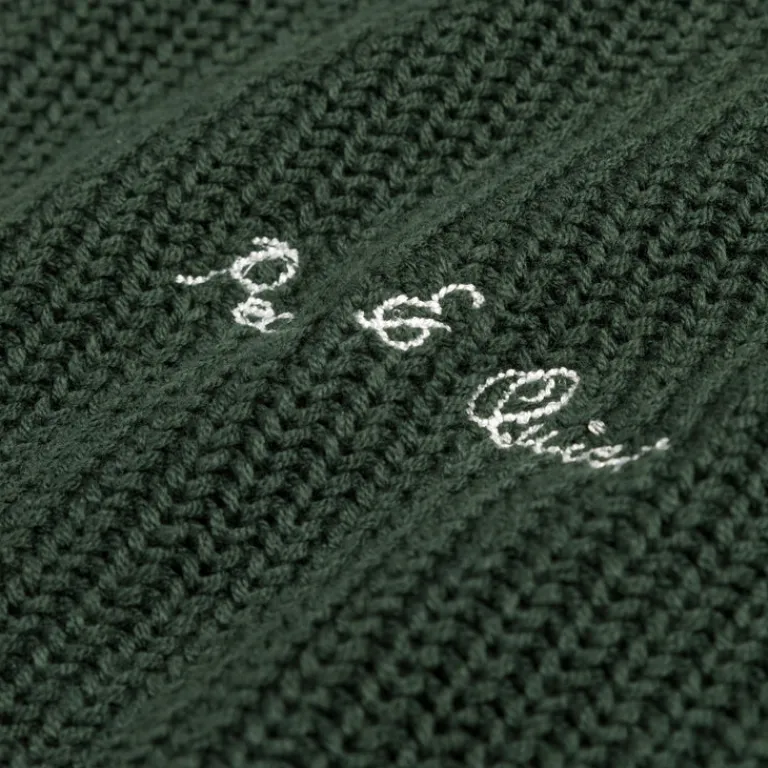Knitwear*Museum of Peace & Quiet Signature Rib Knit Sweater Forest