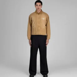 Jacken*Museum of Peace & Quiet Wordmark Canvas Work Jacket Tan
